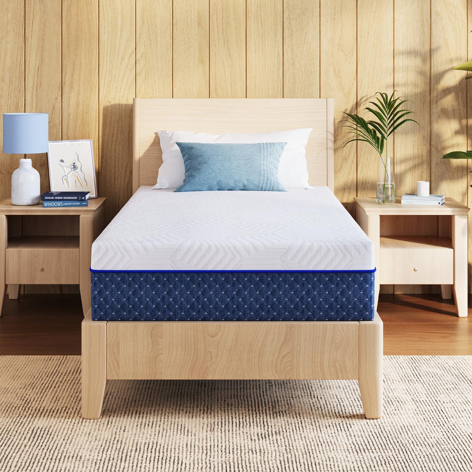 Emerspring Twin XL 12 Inch Firm Gel Memory Foam