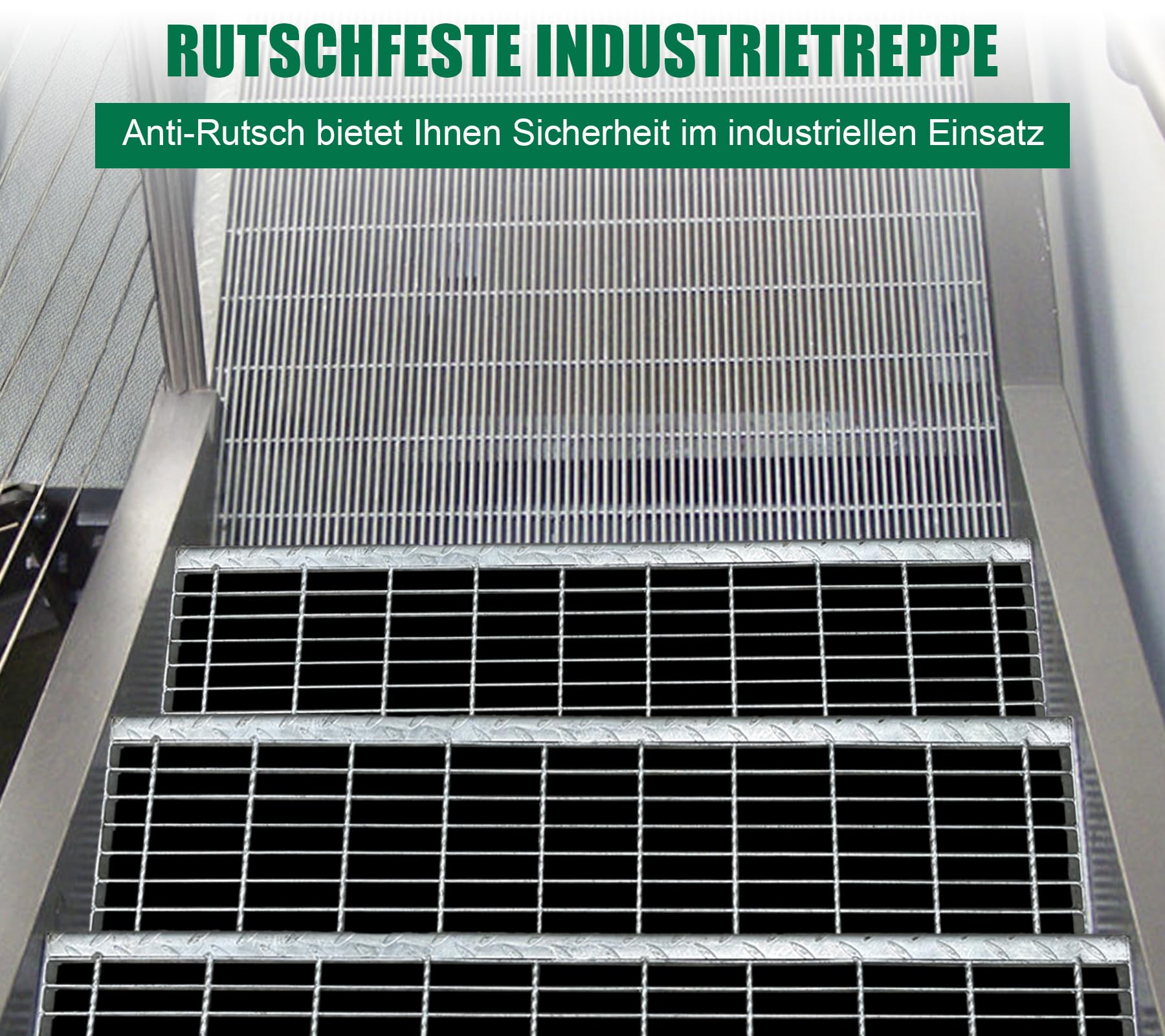 Rejilla de 240 x 1000 x 25 mm, rejilla galvanizada, antideslizante, apta para escape, fábrica, escaleras exteriores, sótano, taller, área industrial, jardín, granja