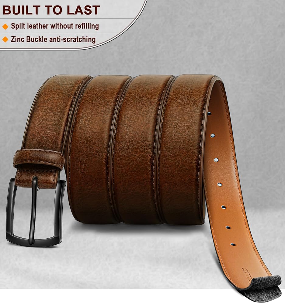 ●DOFFJASON● Minimal Square Hard Leather Belt Dark Brown DJ MUSINSA公式 | DOFFJASON Minimal Square Hard Leather Belt