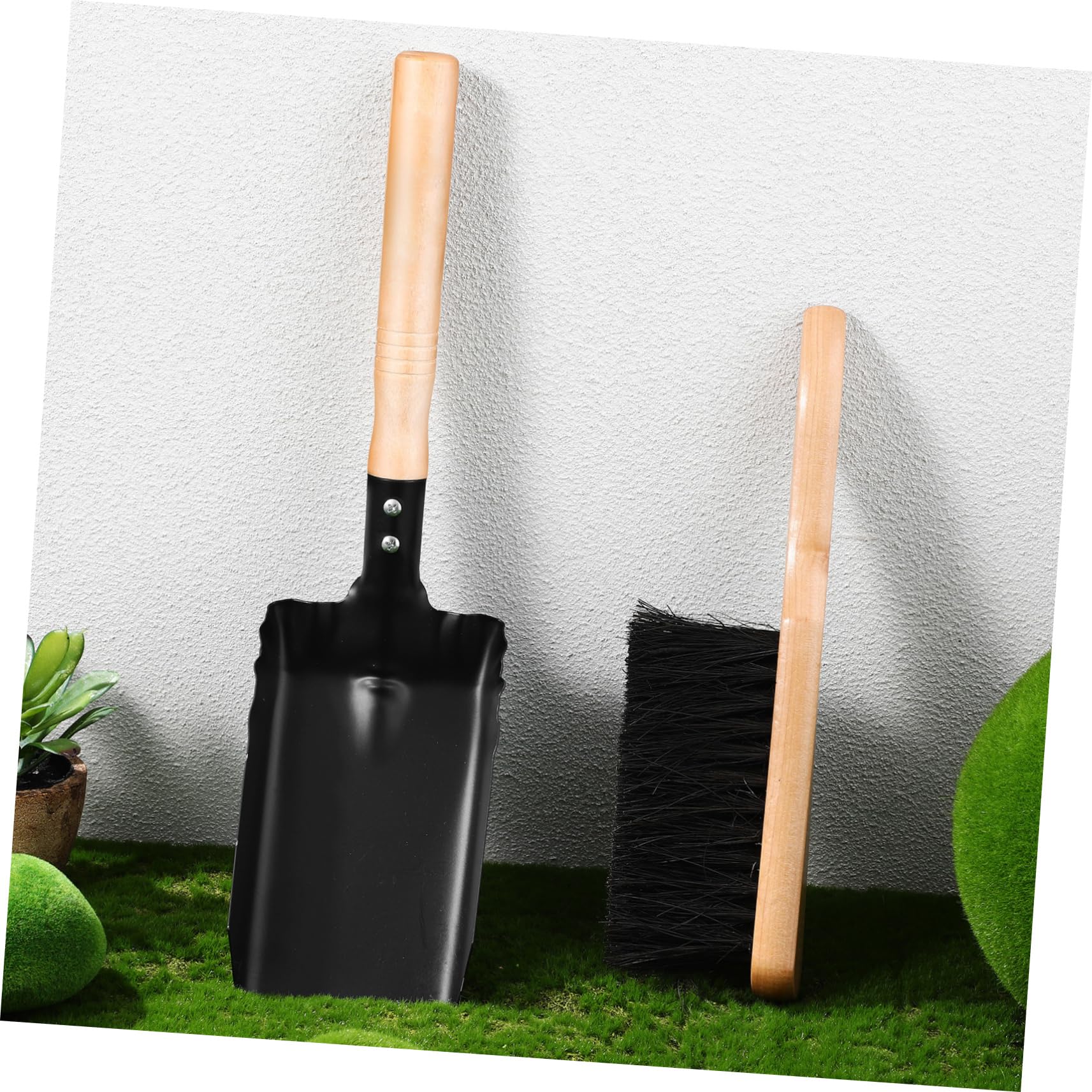 TOYANDONA 5 Juegos Juego De Pincel De Espátula Pala De Chimenea Para Cenizas Barrer Cepillo Chimenea Pala Pala Equipo Barriendo Cucharón Limpieza Cepillo Para Chimenea Hogar Carbón De Madera