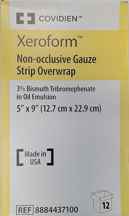 COVIDIEN Xeroform Oil Emulsion Dressing Gauze 5 X 9