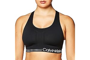 Calvin Klein Women's Medium Impact Reversible Sports Bra for Enhanced Support and Style