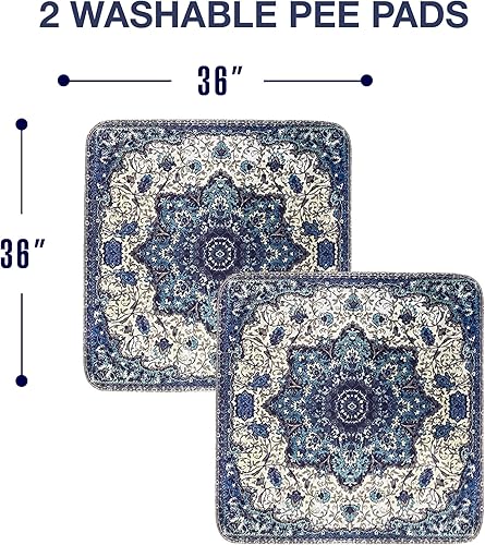 Miniatura 4 de Almohadillas lavables para orina para perros  Almohadillas de entrenamiento reutilizables súper absorbentes  100% impermeables, a prueba de fugas y