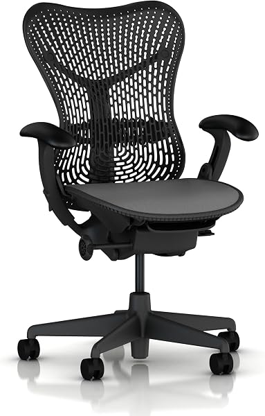 Mirra Chair by Herman Miller: Fully Featured w/Forward Tilt - Adjustable Arms - FlexFront Seat - Tilt Limiter - Lumbar S
