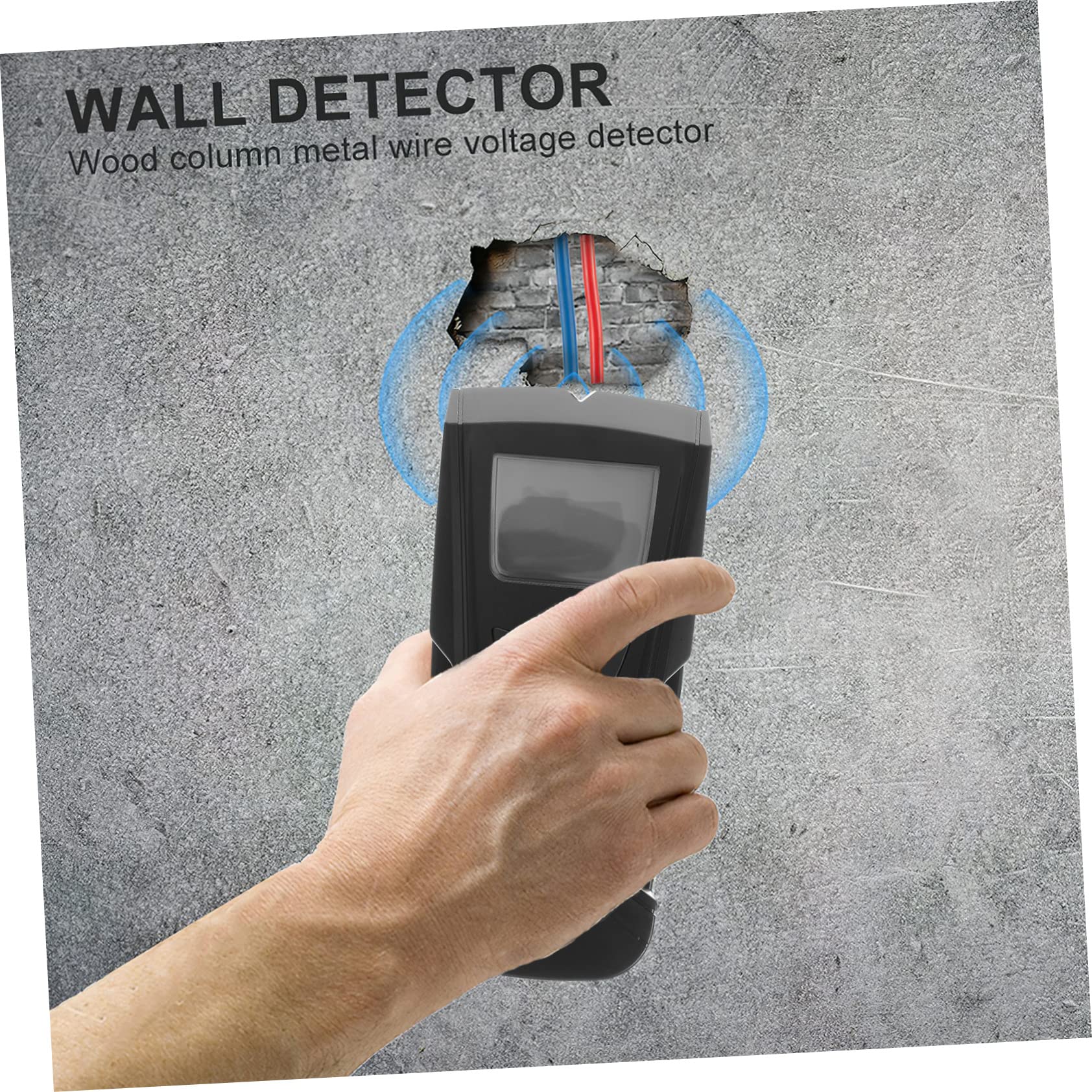 EXCEART Scanner Per Rilevazione Di Cavi Elettrici Metalli e Bordi Di Pareti Dispositivo Elettronico Multiuso Rilevatore Da Parete Maniglia Ergonomica