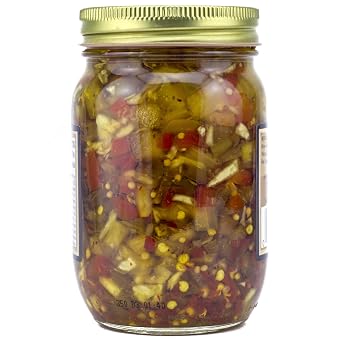 Amish Wedding Hot Green Tomato Relish 15 Ounces (Pack of 2)