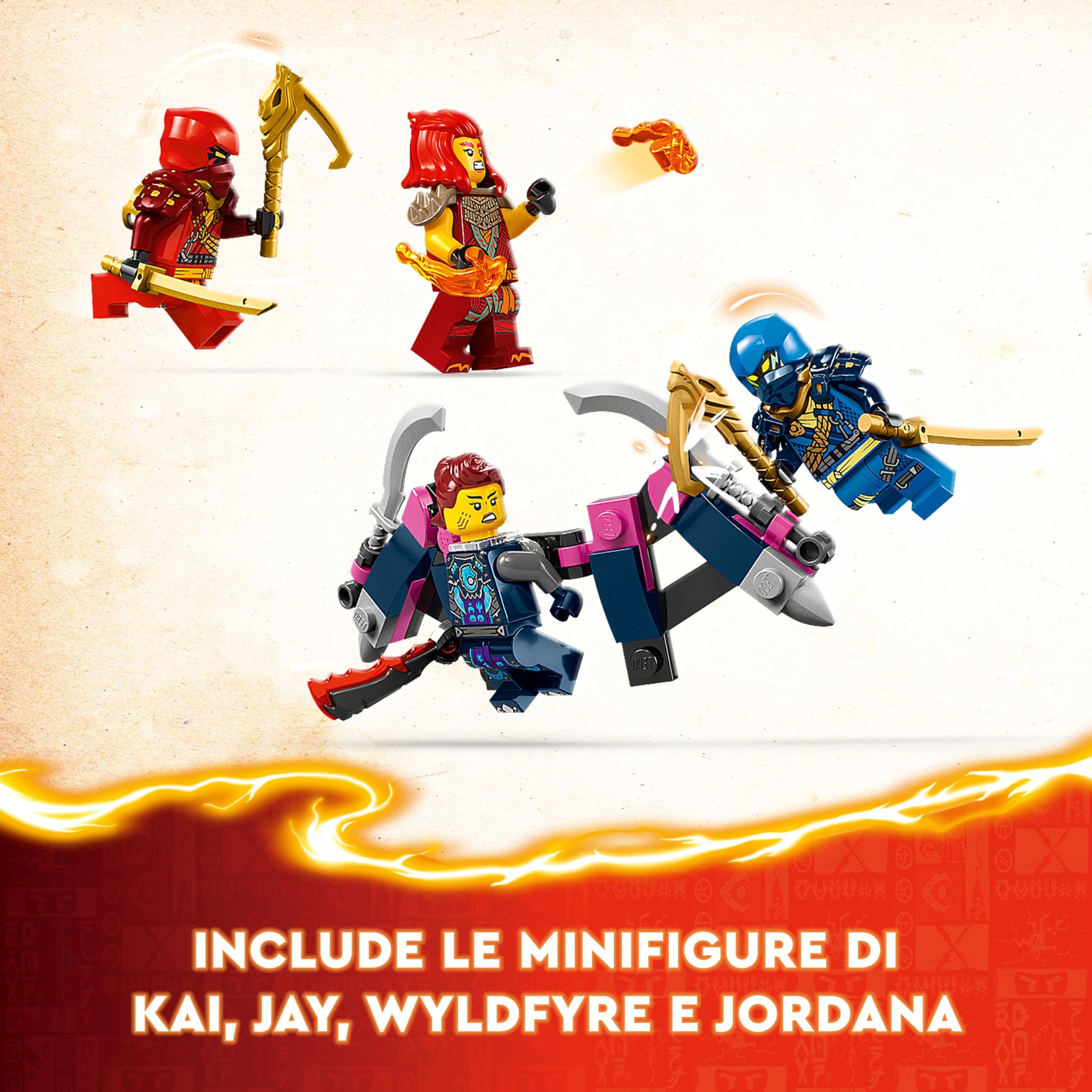 LEGO NINJAGO Climber Mech Ninja di Kai, Giochi per Bambini e Bambine da 9 Anni con Guerriero Giocattolo da Costruire e 4 Minifigure di Personaggi, Gioco d'Azione Ninja, Idea Regalo Divertente 71812