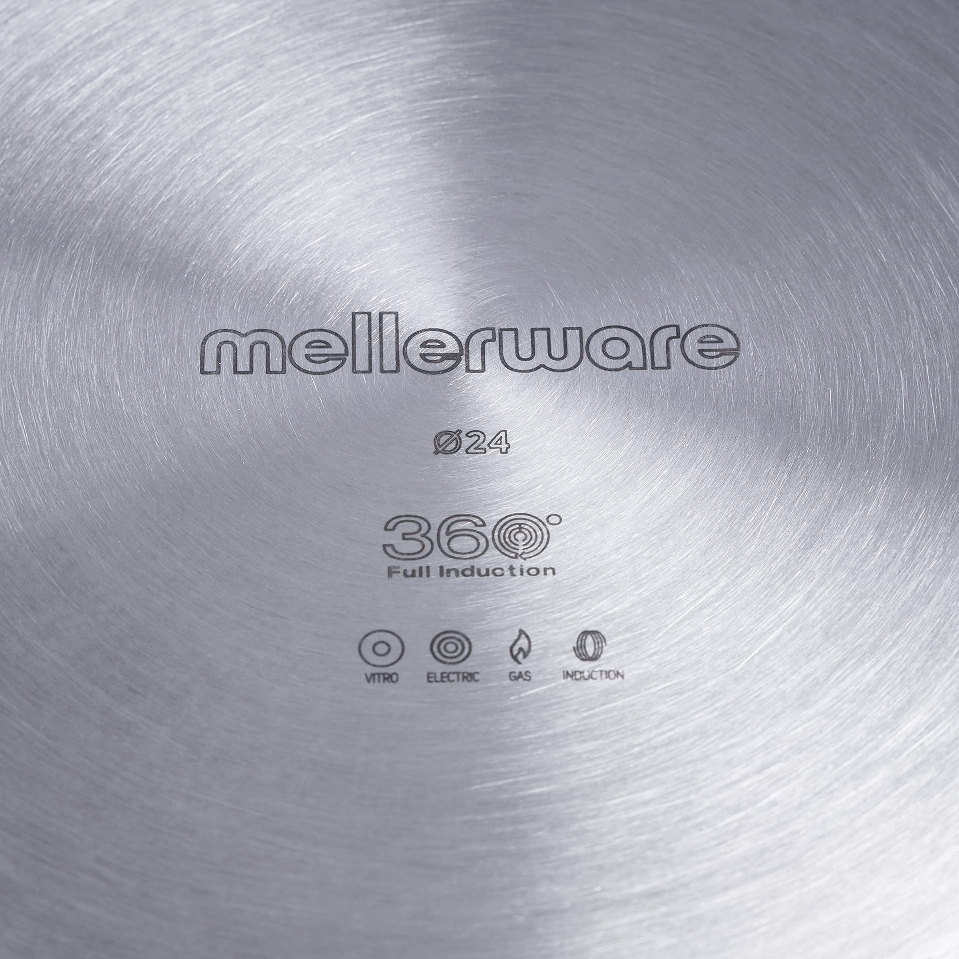 Mellerware Sauty! Frying Pan 24 cm | Cast Aluminium | Resistant Non-stick Coating | Deep Shape | Reinforced | Suitable for all hob types including induction | PFOA and PTFE free | Blue