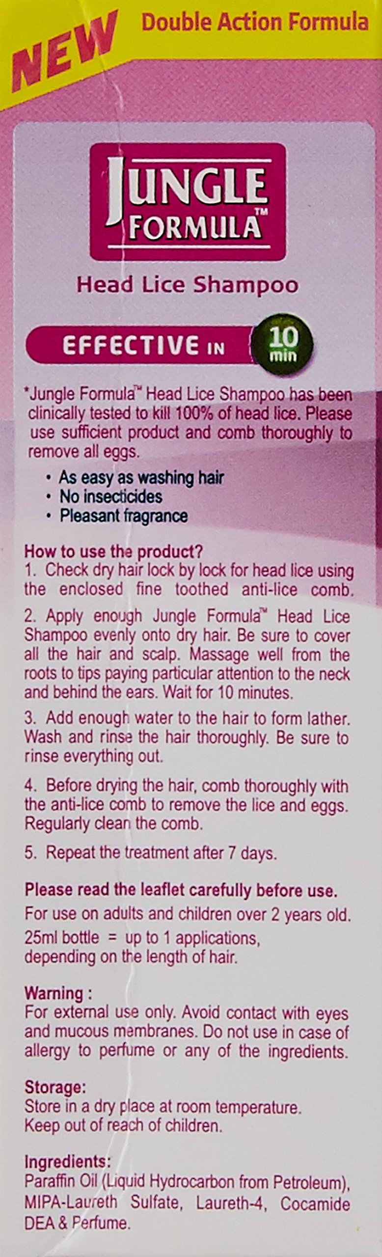 Buy Jungle Formula Head Lice Shampoo, 25ml Online at desertcart OMAN