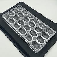 Vista 4 de Moldes de policarbonato para huevos y chocolate, 24 formas, molde para huevos (mini 1.6 pulgadas)