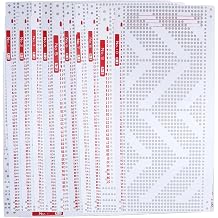 RIZGHWOY 10-Piece Plastic Punch Cards for Silver Reed Knitting Machine, Compatible with SRP325 SRP50 SRP60 SRP60N Models, Professional Index Cards for Machine Knitting