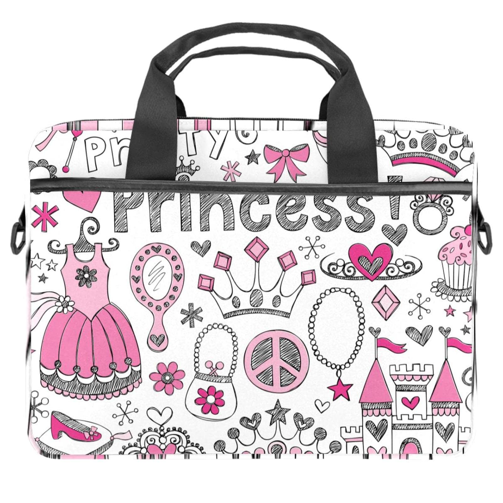 Sac de maquillage avec miroir pour ordinateur portable 13 à 14.5 pouces