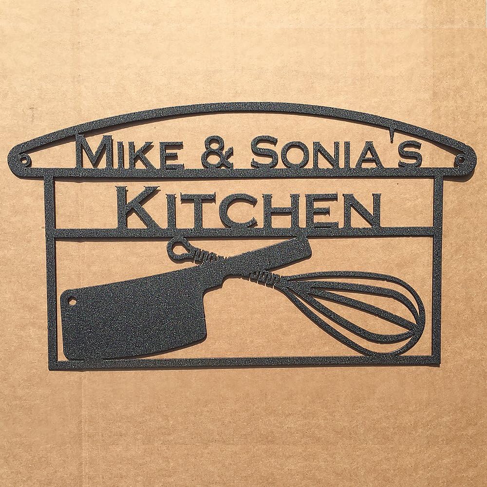 Kitchen Utensil Sign with Custom Text (N14)