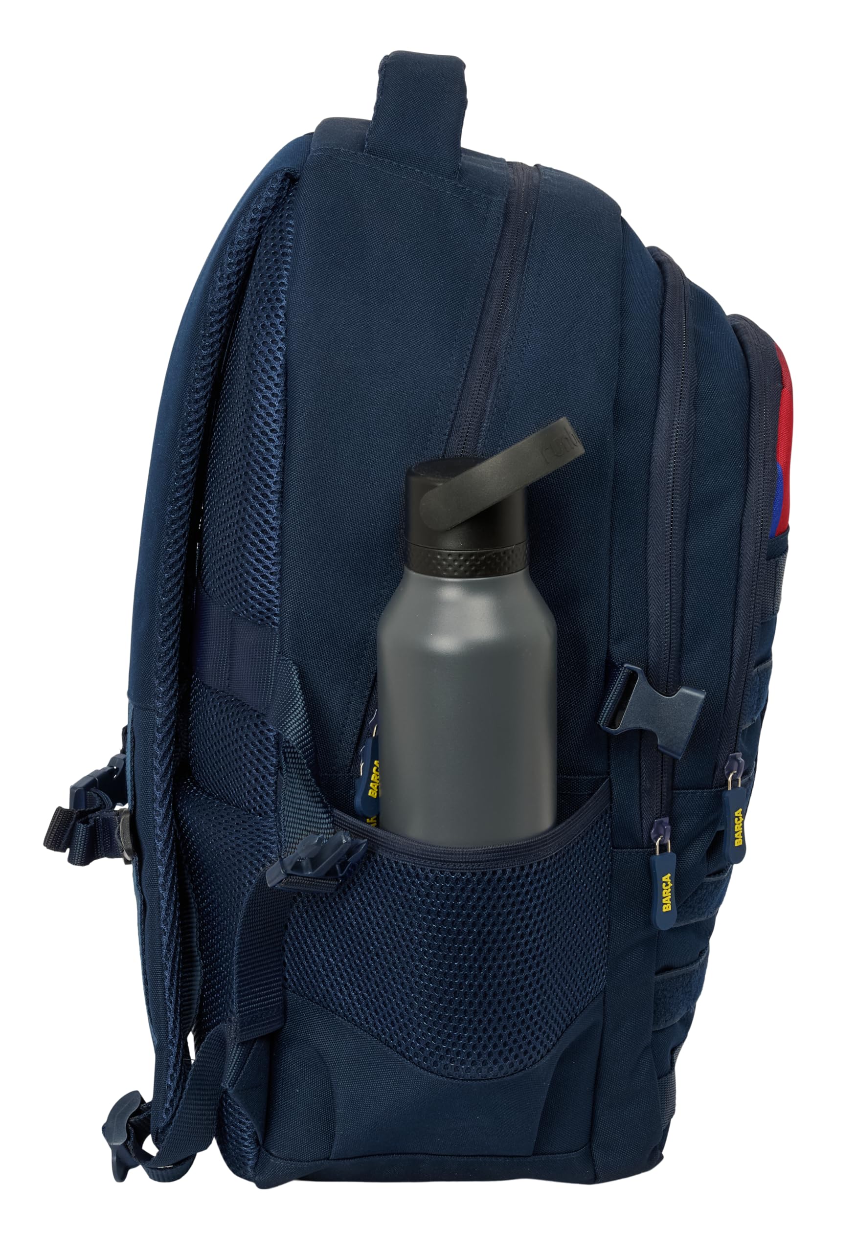 Safta F.C. BARCELONA 1ª EQUIPACIÓN 26/27 - Mochila Cross Doble, para Uso Diario, Ideal para Niños de Diferentes Edades, Cómoda y Versátil, Calidad y Resistencia, 34x15x46 cm