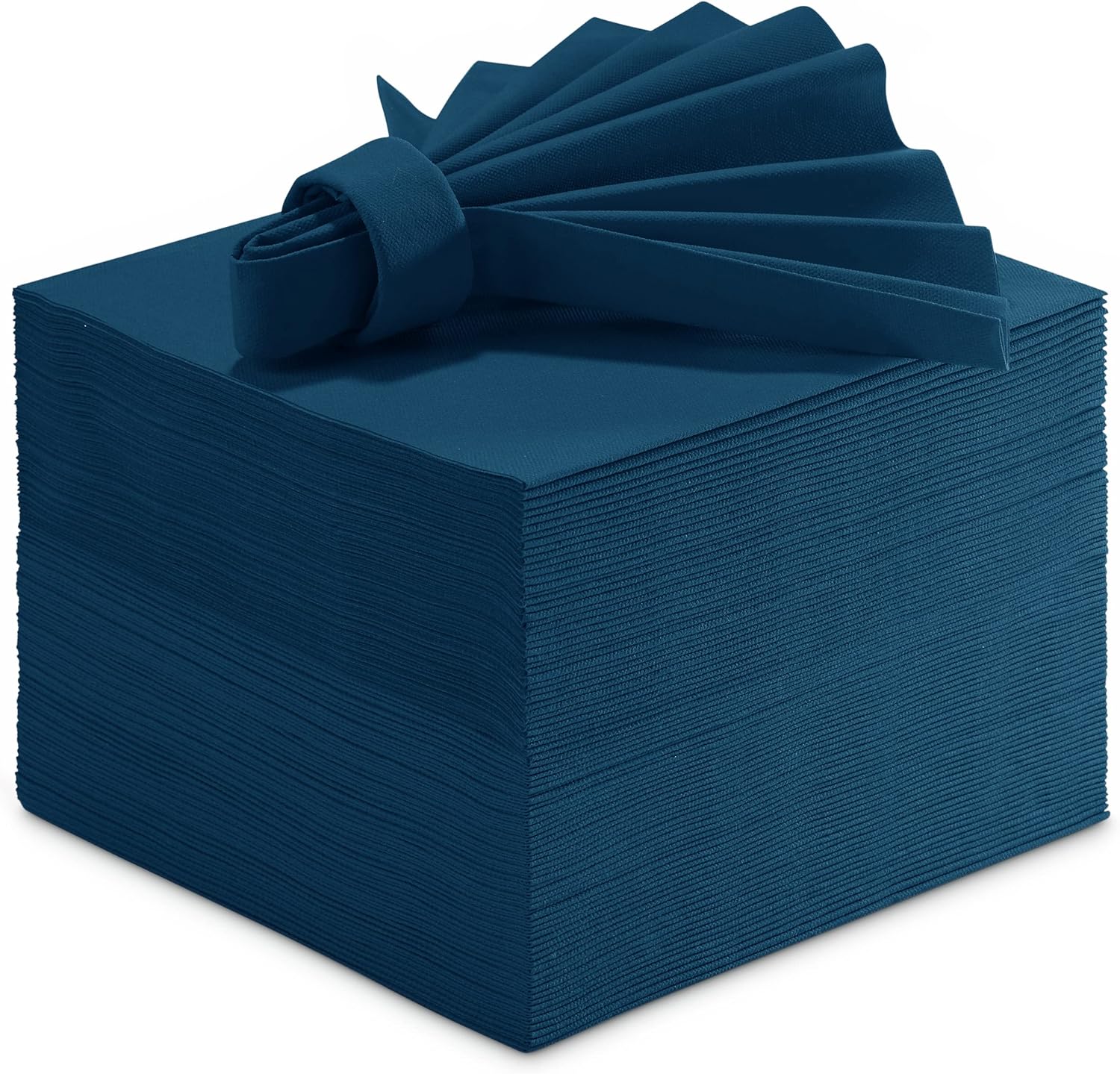 LinenFeel Colored Paper Napkins Decortive ClothLike BLUE Luncheon