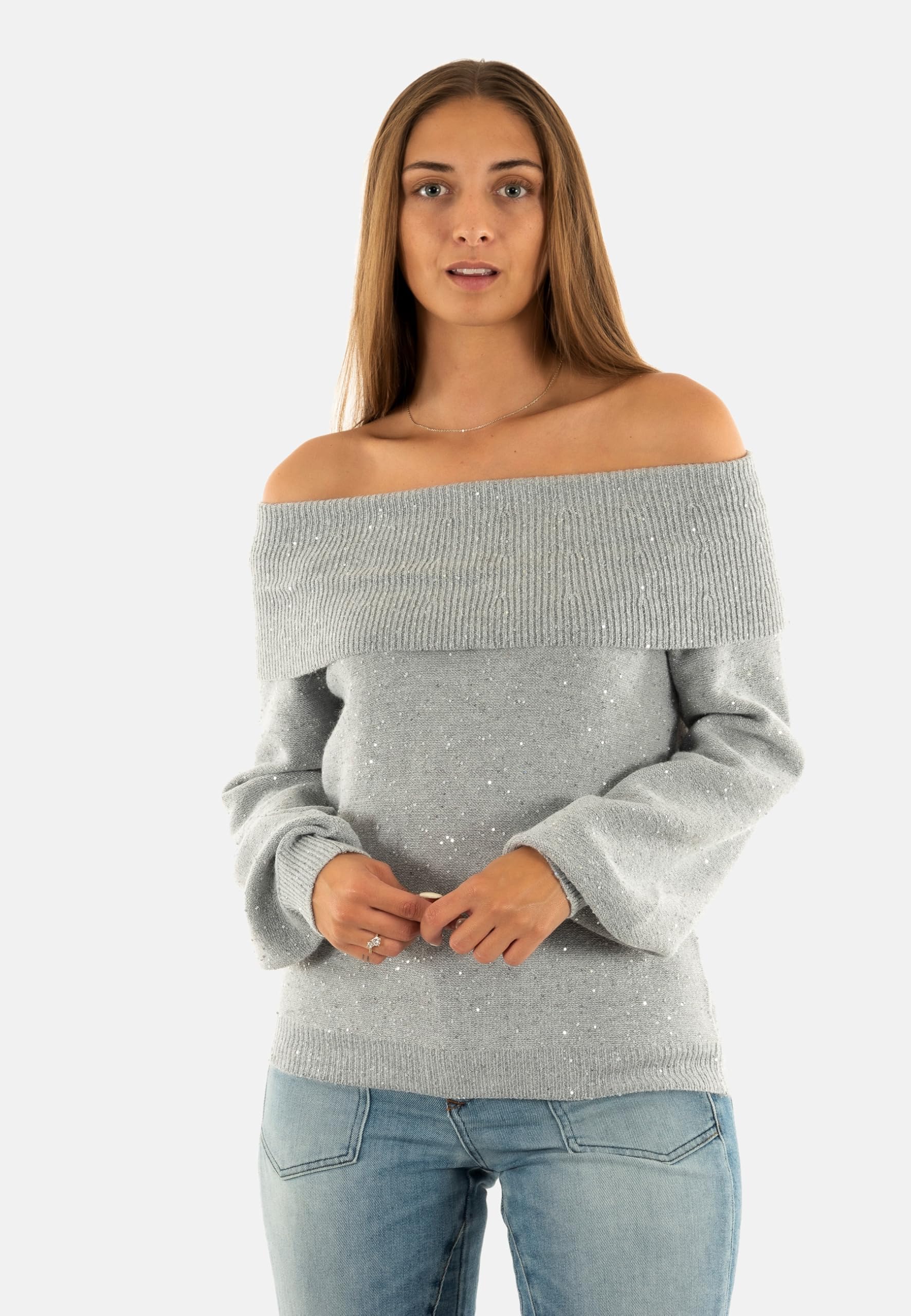 MOLLY BRACKEN maglia donna grey LA1802DN