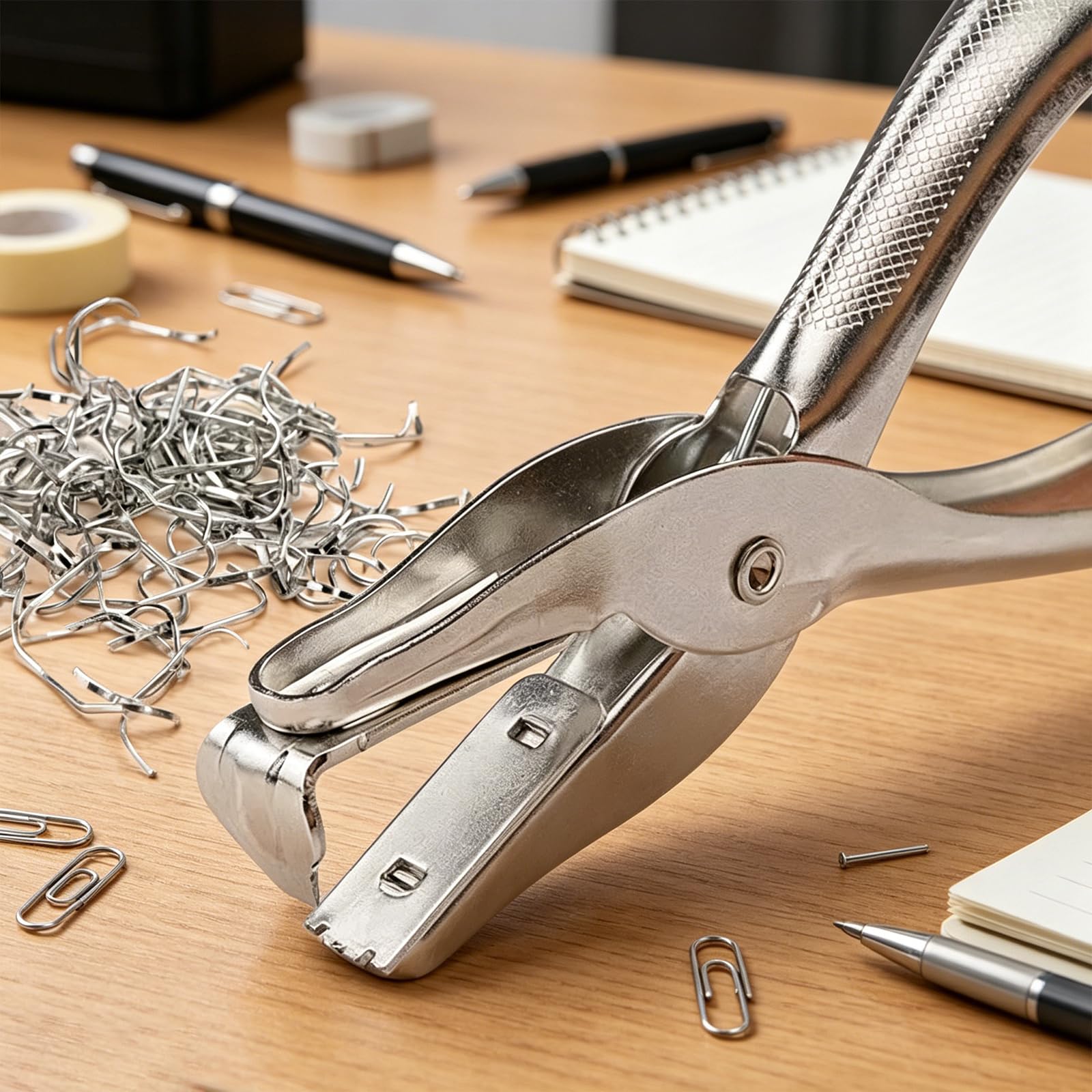 2 PCS Extracteur D'Agrafes, Extracteur d’Agrafes Professionnel, Dégrafeuse de Bureau avec Poignée Antidérapante, Outil Ôte Agrafes pour Documents, Retrait Rapide Sans Endommager Papier