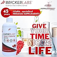 Vista 9 de Bricker Labs CARNIBLAST L-carnitina líquida 3000 mg, Carnitina L Premium Carnipure, nutrición energética, suplemento energético y refuerzo