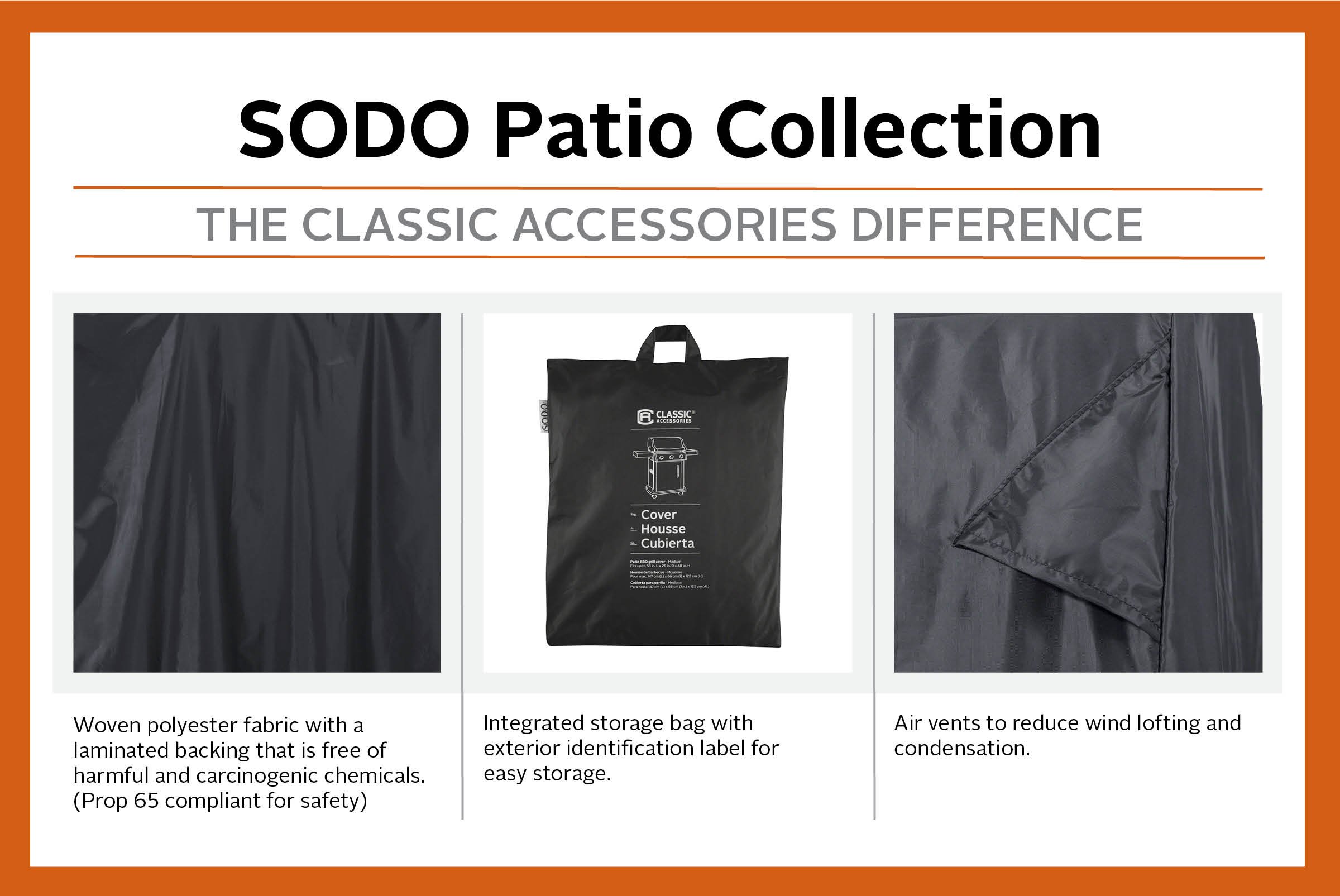Classic Accessories 55-933-350401-EC Sodo Plus - Copertura per barbecue, misura M