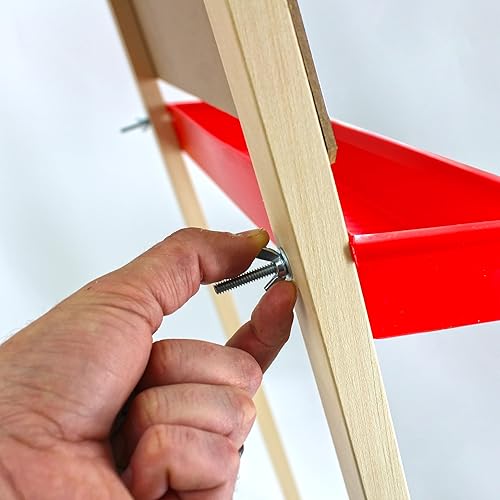 Miniatura 7 de Flipside Products Pizarra negra para niños y caballete blanco de borrado en seco, plegable para niños, dibujo en aula, pizarra blanca