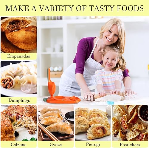 Miniatura 4 de 2023 Nueva máquina de dumpling 2 en 1 moldes de prensa de dumpling moldes de prensa de dumpling de cocina herramienta de fabricación de pasteles