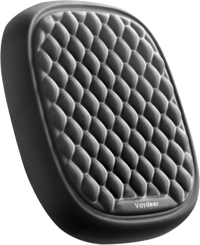 Almohadilla para reposa codos Vaydeer 1 pieza, reposabrazos para reposamuñecas de escritorio, soporte ergonómico de espuma viscoelástica suave, almohada de cojín para ratón, alivio del dolor en la muñeca para computadora portátil que funciona mecanografiando Accesorio de oficina de viaje para juegos