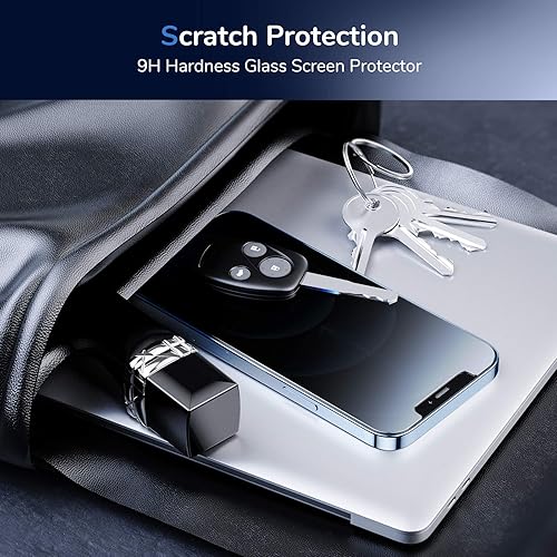 Miniatura 15 de SYNCWIRE Protector de pantalla de privacidad para iPhone 11/XR de 6.1 pulgadas, paquete de 2 unidades, irrompible, antiespía, protector de vidrio