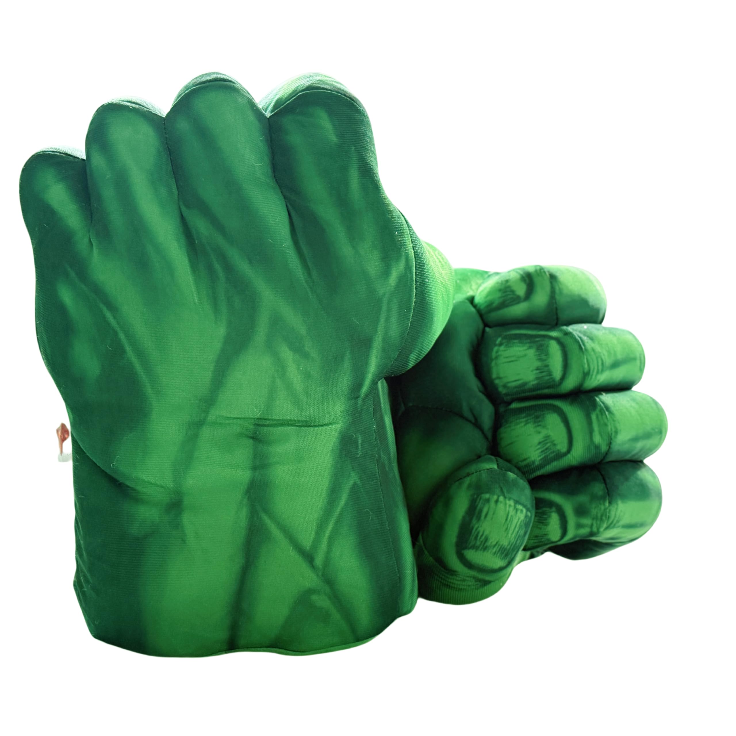 Gants de super-héros pour enfants, costumes de cosplay, poings de héros en peluche douce, cosplay, Halloween, jeu de rôle pour anniversaire, Noël pour garçons et enfants (vert)