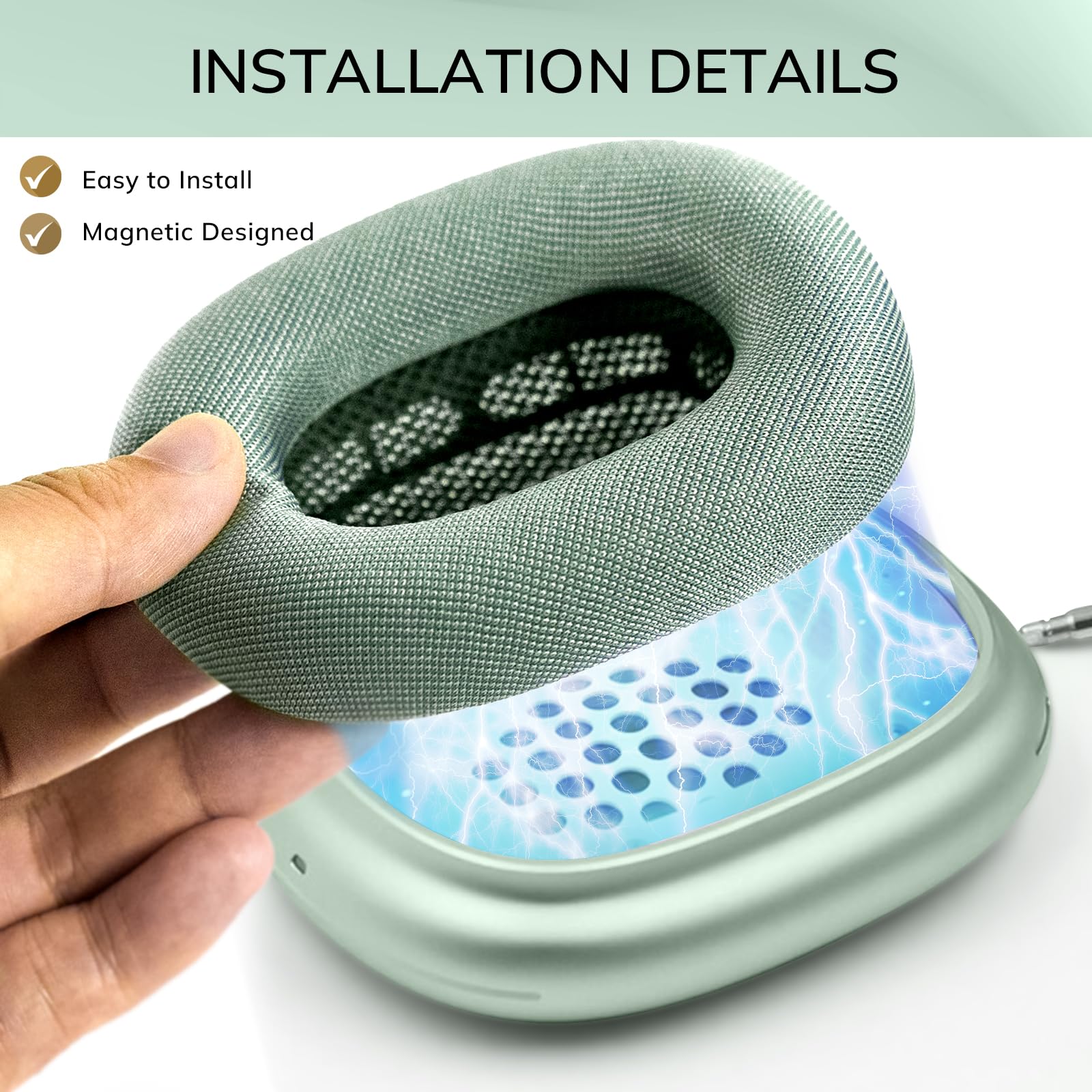Amazon | AirPods Maxヘッドフォン用イヤークッション
