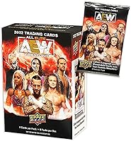 Vista 2 de Tarjetas coleccionables AEW Upper Deck 2022 (caja Blaster de 8 paquetes)