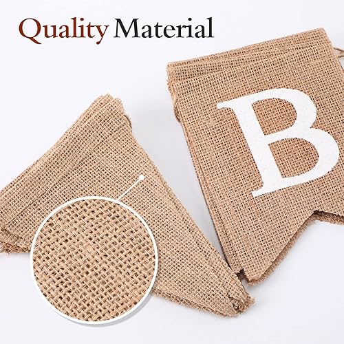 Miniatura 4 de Banner de feliz cumpleaños, guirnalda colorida de banderines de feliz cumpleaños, 2 pancartas de tela de fieltro, decoraciones de fiesta de feliz