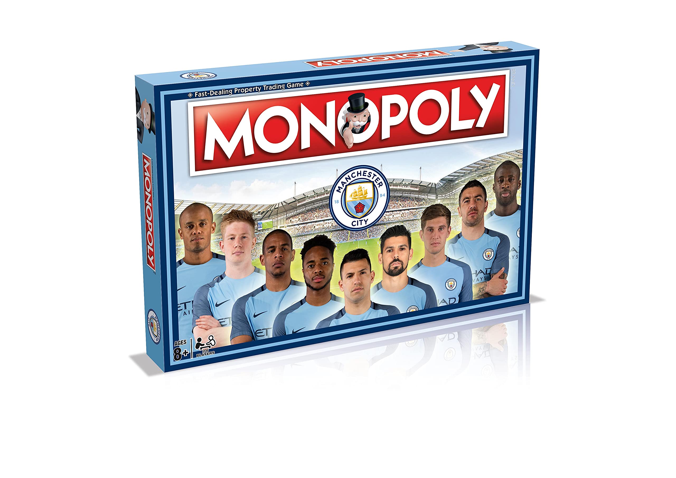 Winning Moves Monopoly Manchester City Board Game, Blue, 029230