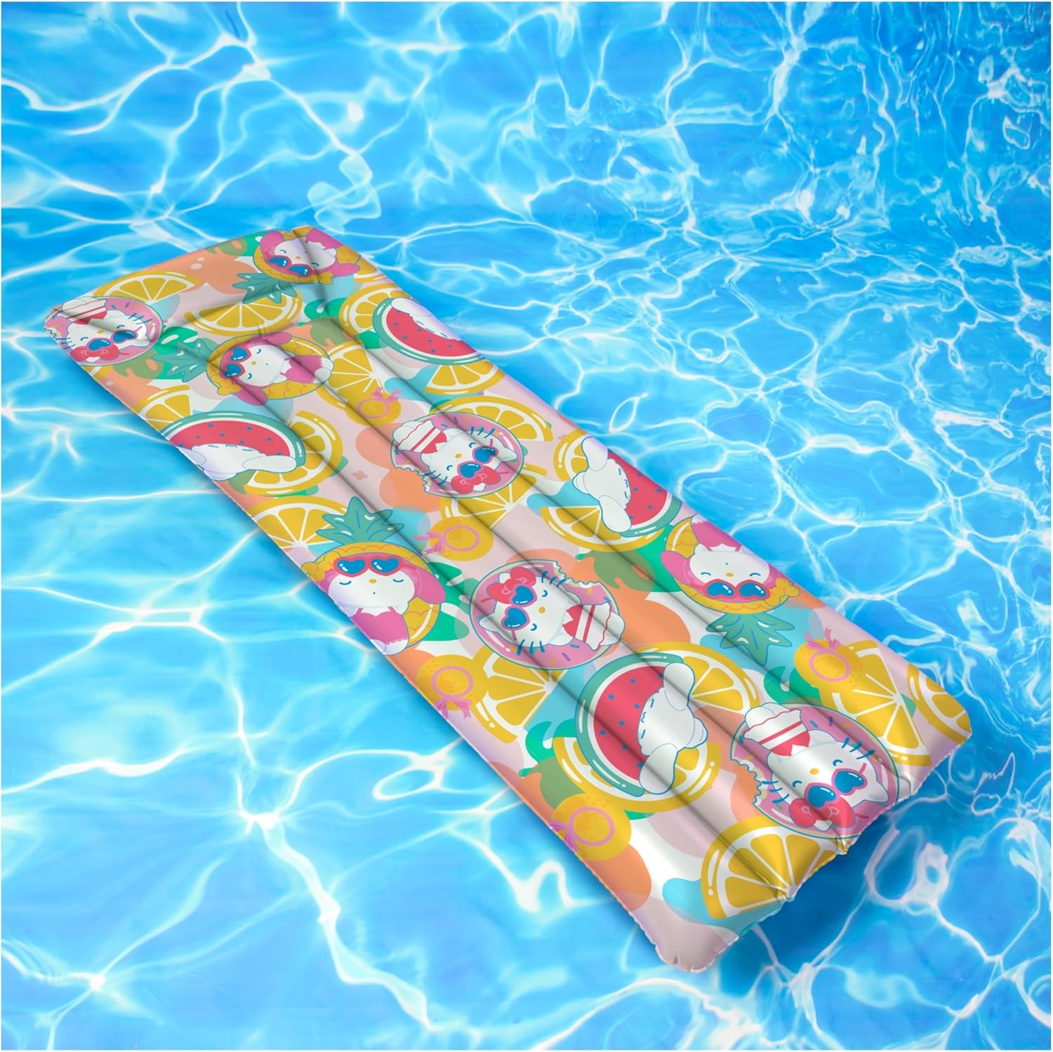 Swimways Hello Kitty Suntanner Pool Float, Inflatable Pool Floats & Kids Pool Toys, Swimming Pool Accessories & Beach Essentials for Teens Aged 14 & Up