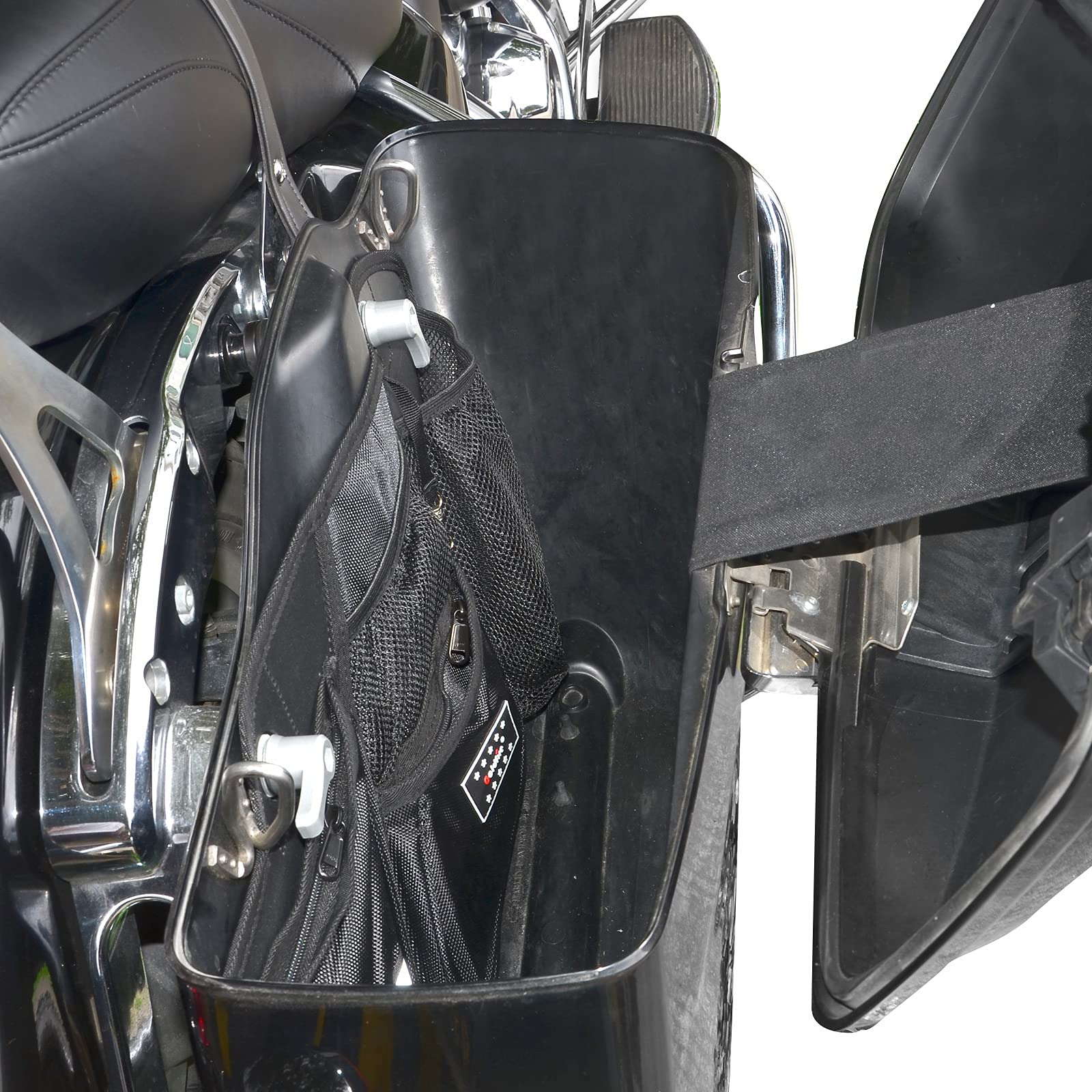 GANDUS Motorcycle Saddlebag Liners with Tool Pockets Storage Bag Saddle Organizers for Harley Touring Road Glide Street Glide 2014-2024(Style A