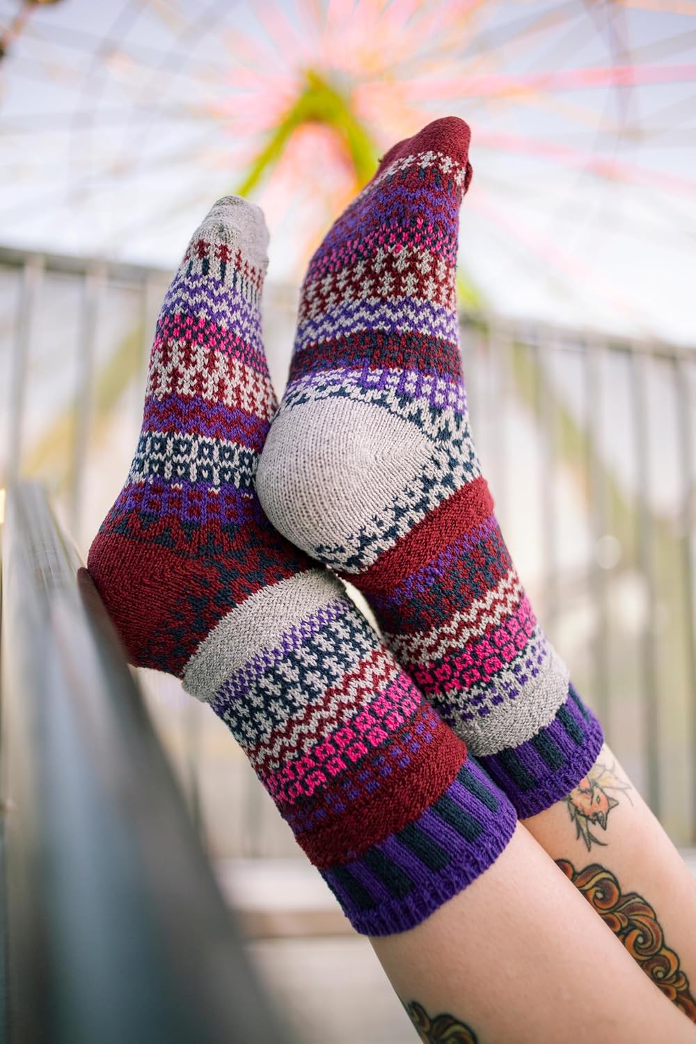 Solmate Socks - Holiday Crew Socks for Women or Men - Image 2