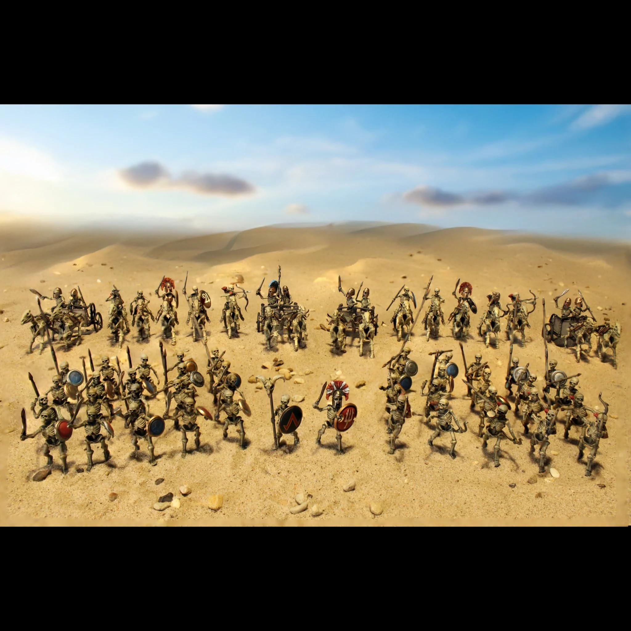 Wargames Atlantic Classic Fantasy Skeleton Army, White and Grey, 8.89 cm x 23.19 cm x 31.75 cm - Image 2