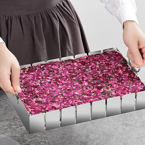 Miniatura 2 de Luxshiny Parrilla de acero inoxidable Plancha de acero inoxidable DIY Turrón hecho a mano Bandeja de turrón DIY Nougat Candy Making Nougat Tray Set