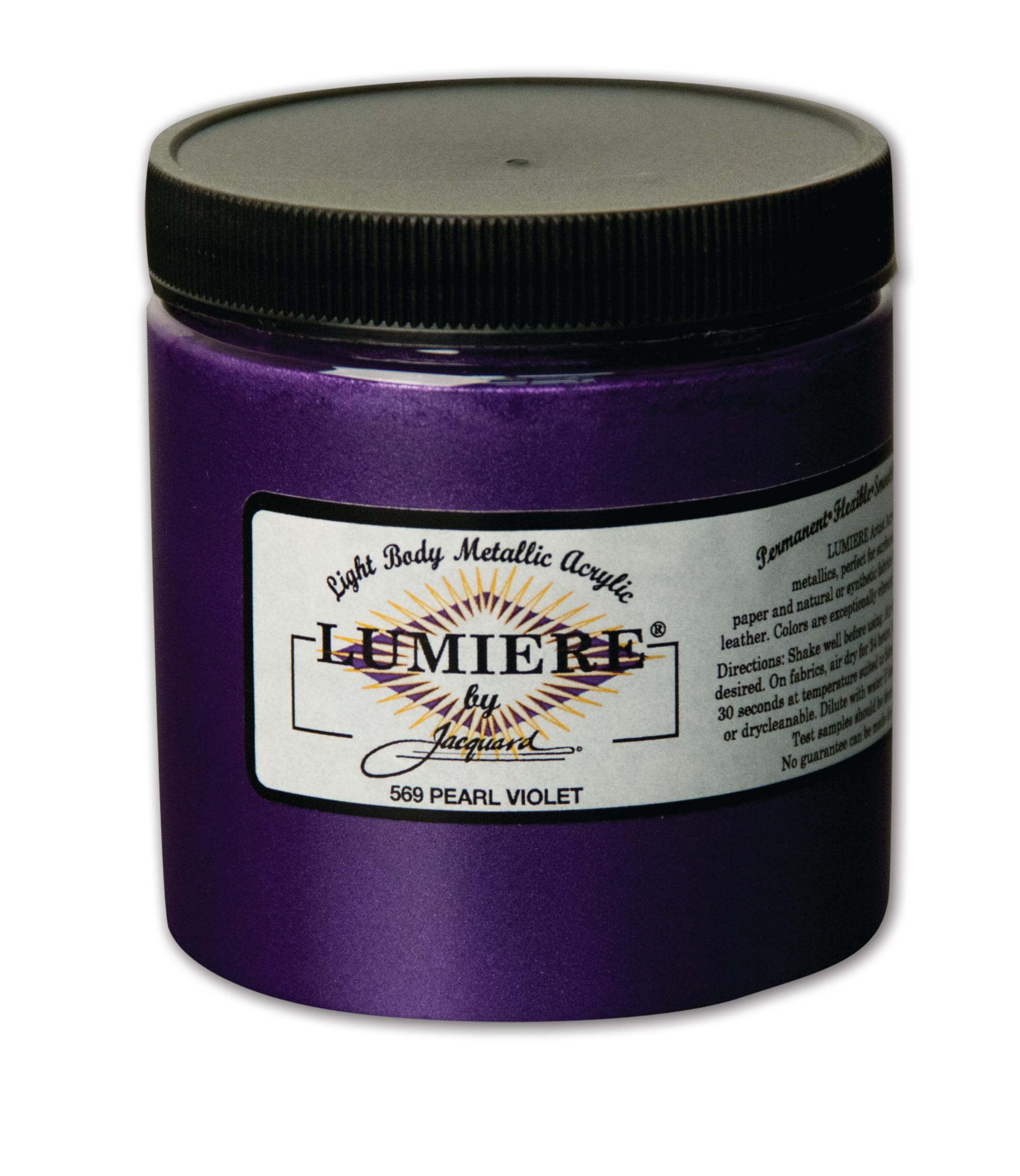 Jacquard Lumiere Metallic Acrylic Paint 8oz-Pearl Violet
