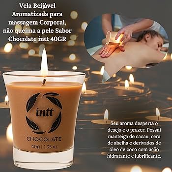 Vela Beijável Para Massagem Corporal Relaxante Hidratante Que não