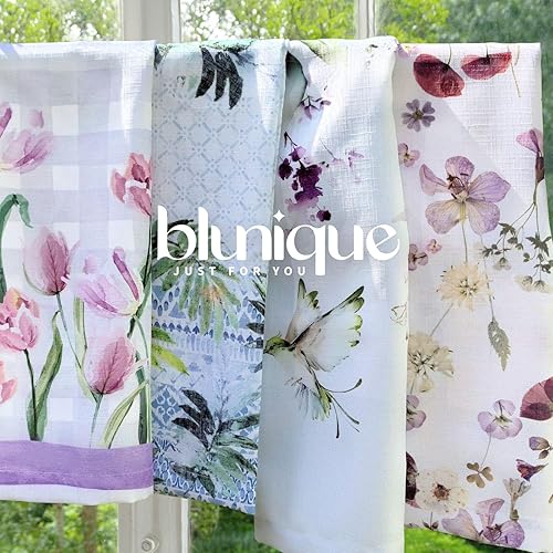 Miniatura 7 de blunique Cortinas de cocina de 28 x 36 pulgadas, cortinas cortas de media ventana, cortinas de café para cocina, baño, habitación de caravana, juego