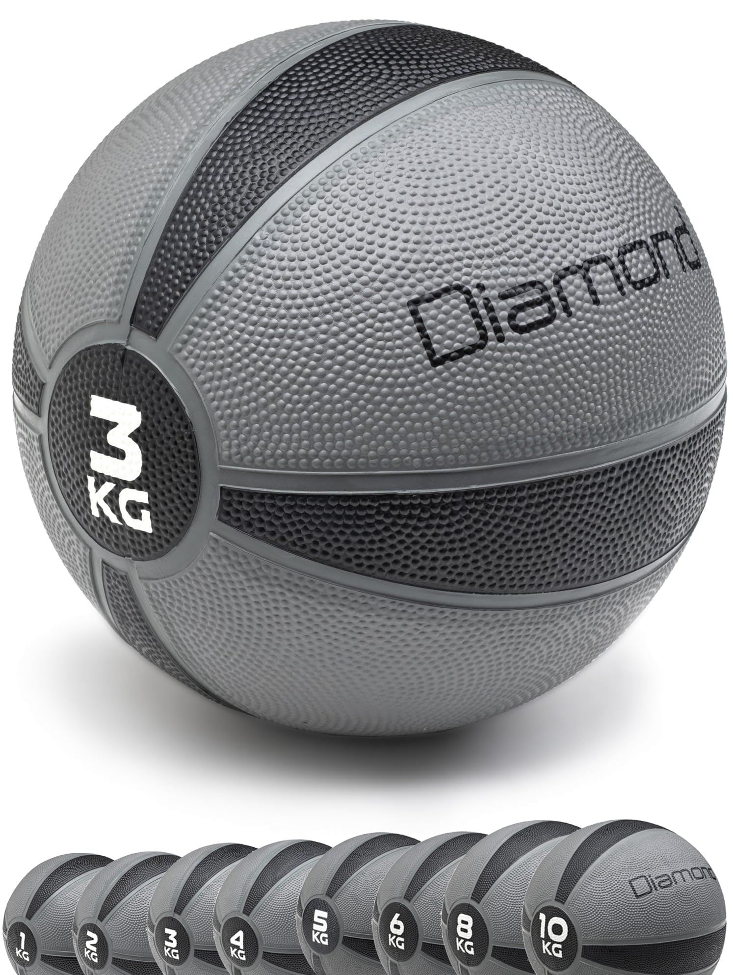 G5 HT SPORT Bolas medicinales de goma sin olor [disponibles de 1 kg a 10 kg] pelotas de fitness y fisioterapia ideales para potenciación muscular, resistencia y velocidad