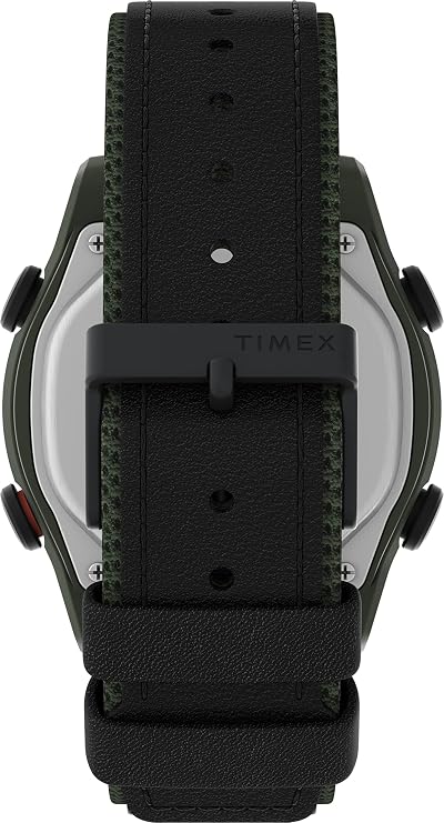 Timex Expedition Rugged Digital Men's 43mm Leather Strap Watch