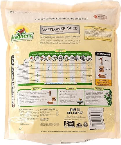 Miniatura 2 de Wagners 57075 Alimento para pájaros silvestres con semillas de cártamo bolsa de 5 libras