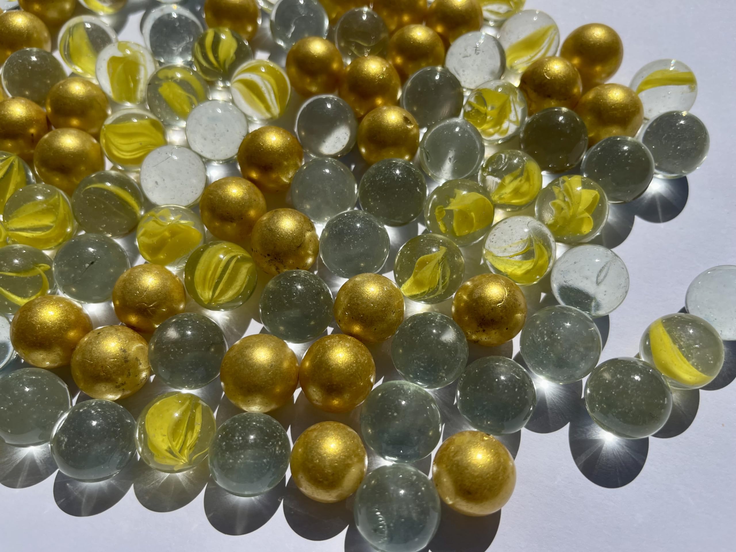 Lot de 90 billes de verre orange - 500 g - 16 mm - Pour vases