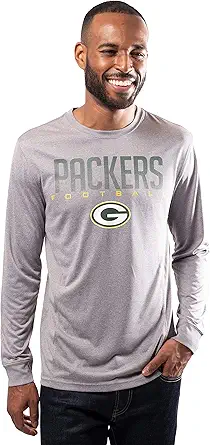 Ultra Game NFL Men's Active Long Sleeve Tee Shirt