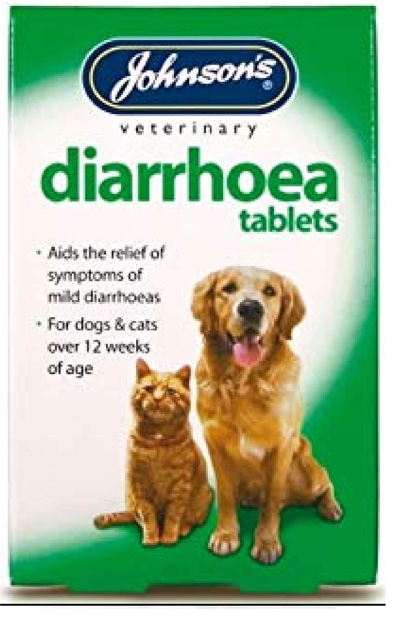 Johnsons Diarrhoea Tablets Dog 12 pack of 6
