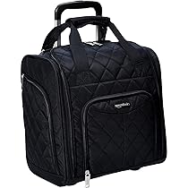 AmazonBasics Underseat Rolling Luggage – Large, Black
