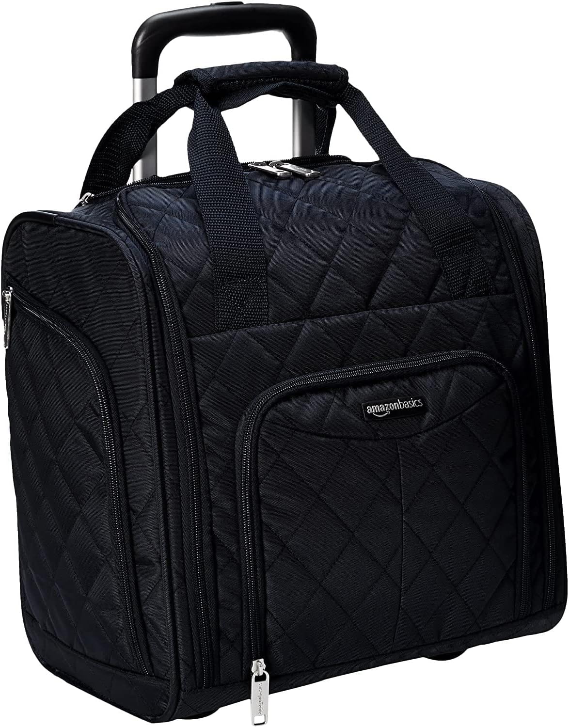 Amazon Basics Underseat Rolling Luggage - Large, Black