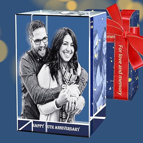 Fanery Sue Foto de cristal 3D personalizada, regalos personalizados para ella, padre, madre, esposa, marido, gran regalo personalizado con tu propia