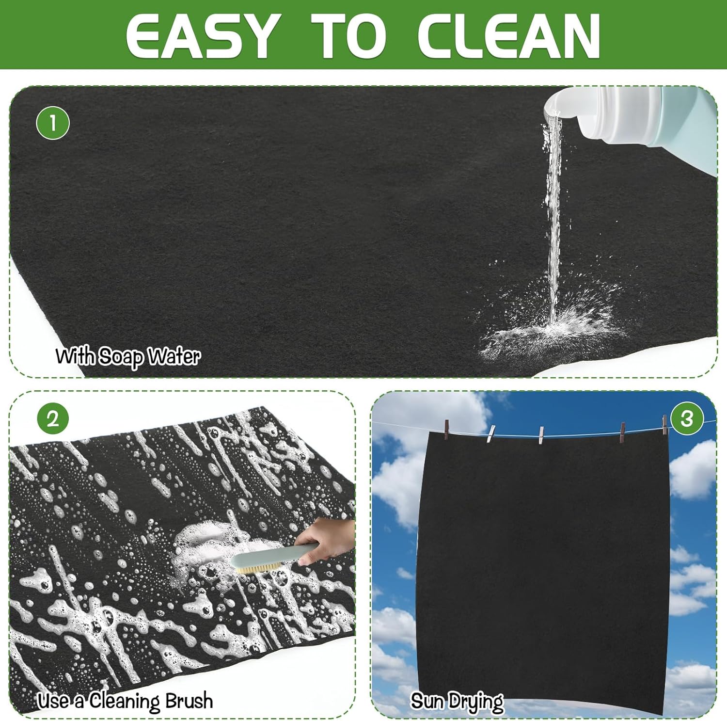 Outdoor Climber Slider Mat, 55" x 70" Waterproof Slide Mat Activity Pad Rug with Non Slip Backing Backyard Playground Play Mat for Indoor Outdoor Play Game